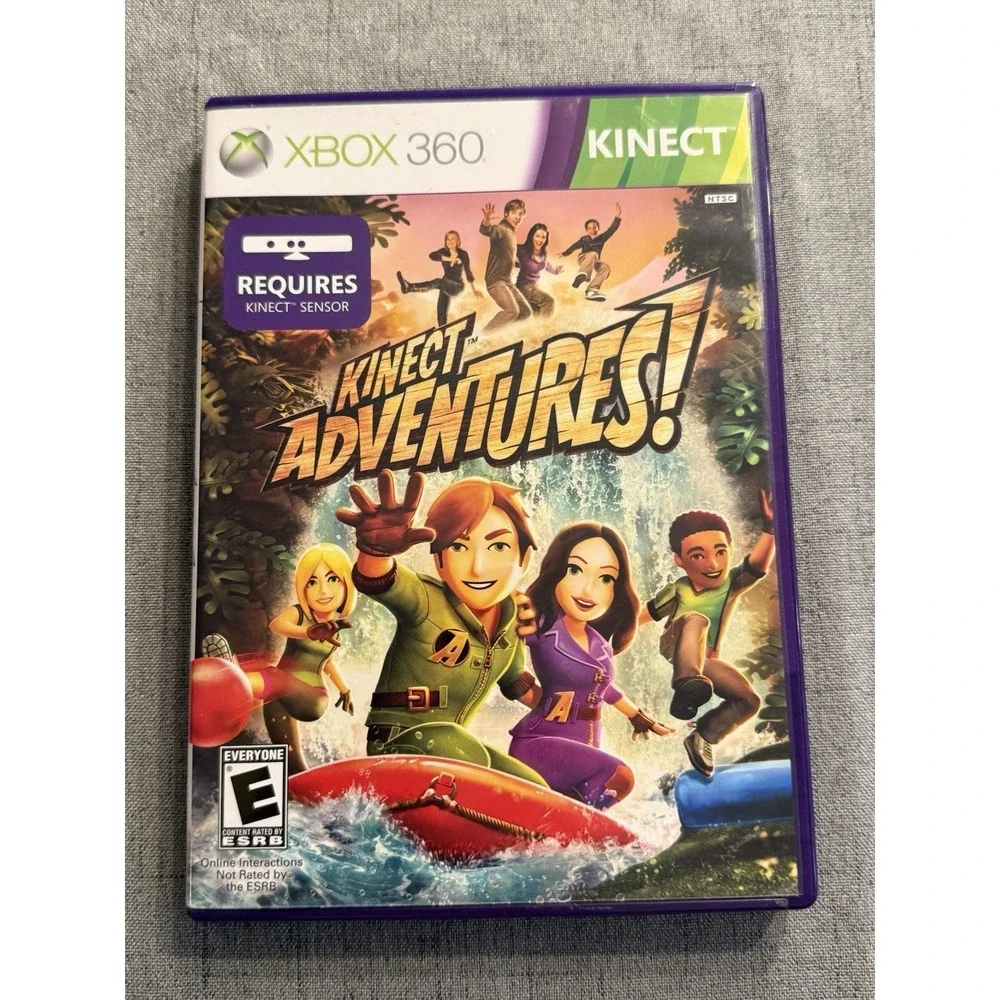 XBOX 360 Kinect Adventures Game 2010 with Manual Rated E